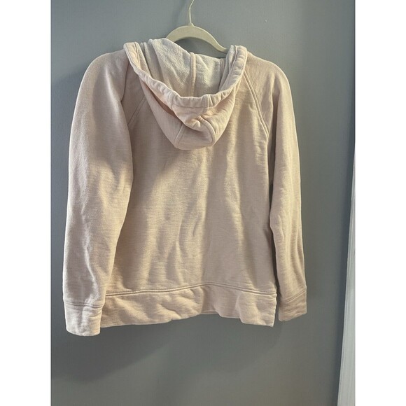 Womens Medium Weight Light Pink Carhartt ReworkedZip Up Hoodie Sweatshirt Size S - Picture 3 of 10